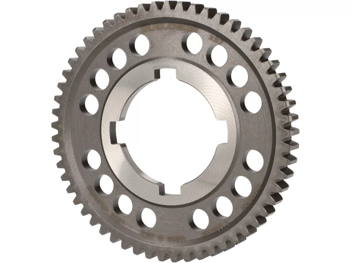 Engranaje 1 -MALOSSI, tipo Lusso- Vespa PX125-200 (1984-), T5 125cc, Cosa125-200, LML Star/Stella125/150 2 tiempos - 57 dientes