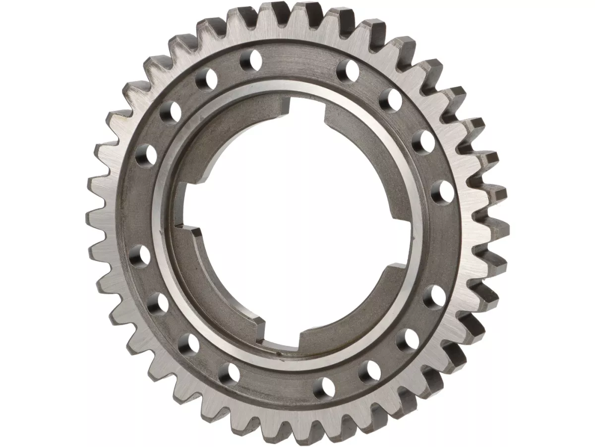 Engranaje 3 -MALOSSI, tipo Lusso- Vespa PX125-200 (1984-), T5 125cc, Cosa125-200, LML Star/Stella125/150 2 tiempos - 38 dientes