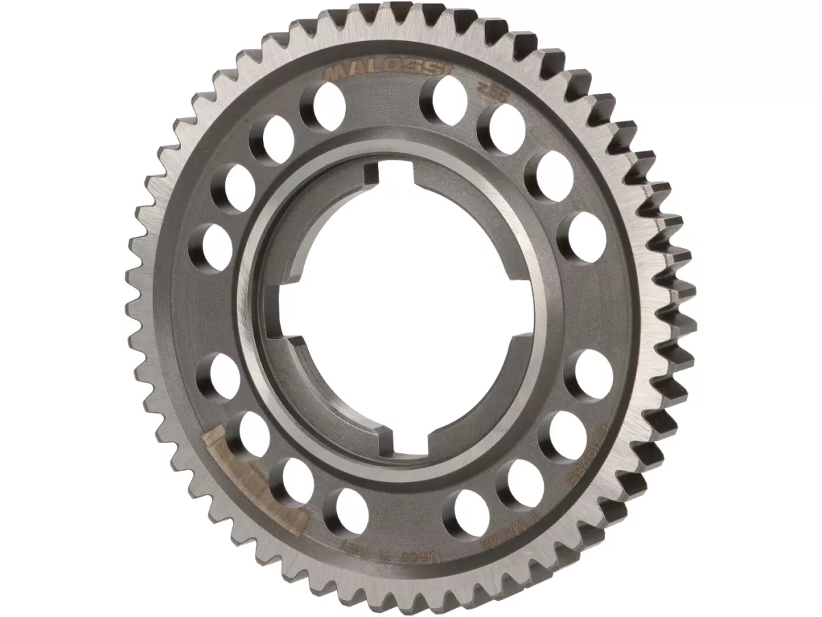Engranaje 1 -MALOSSI, tipo Lusso- Vespa PX125-200 (1984-), T5 125cc, Cosa125-200, LML Star/Stella125/150 2 tiempos - 55 dientes