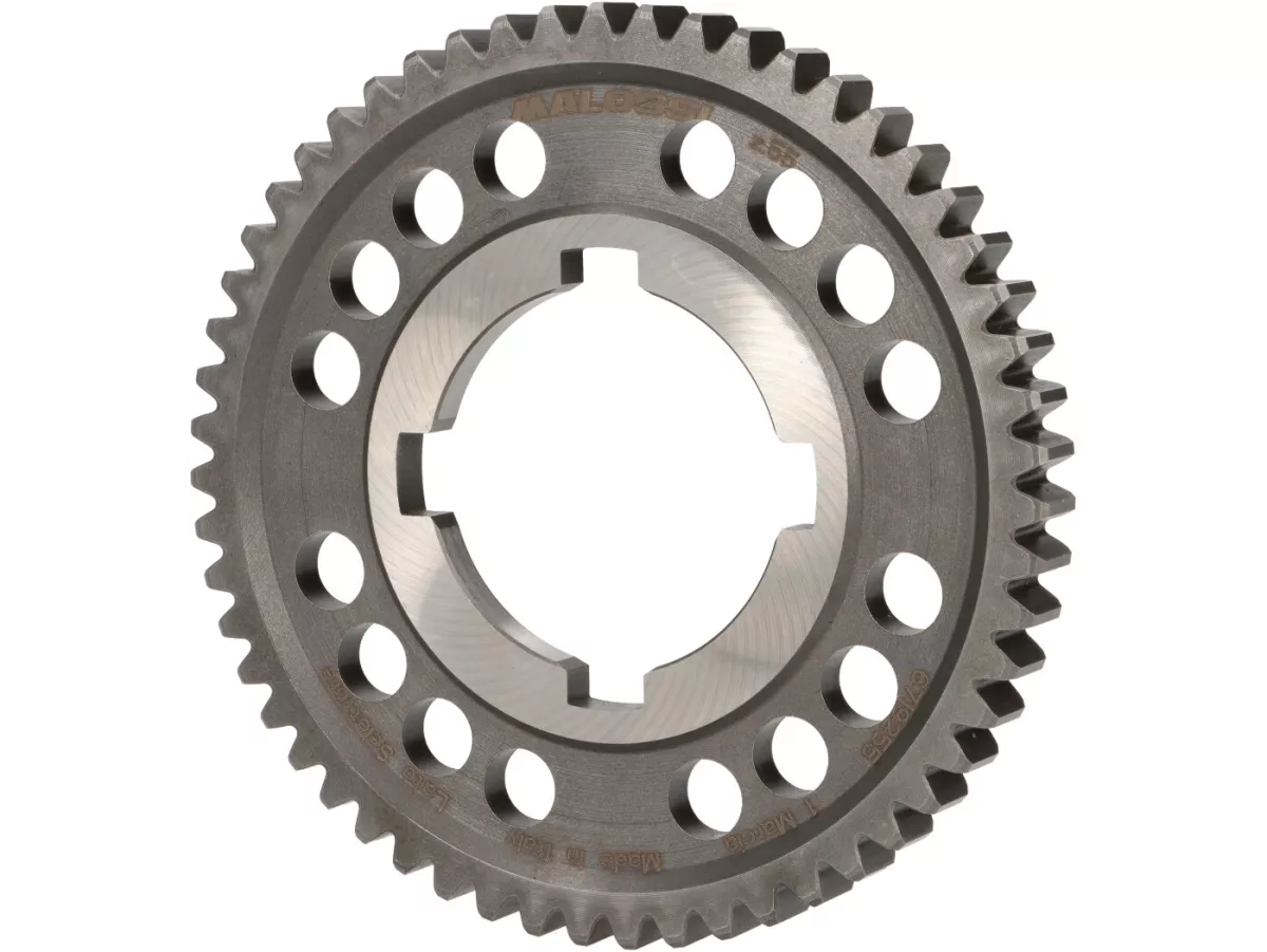 Engranaje 1 -MALOSSI, tipo Lusso- Vespa PX125-200 (1984-), T5 125cc, Cosa125-200, LML Star/Stella125/150 2 tiempos - 55 dientes