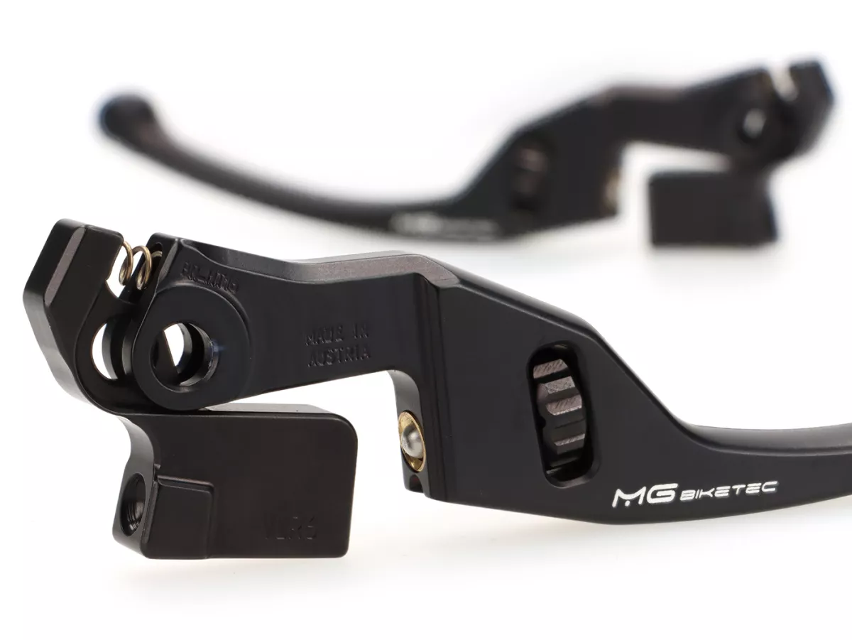 Bromshandtagssats -MG-BIKETEC- lång (162 mm), EG/ABE - Vespa GTS 125-310 Keyless - svart/svart