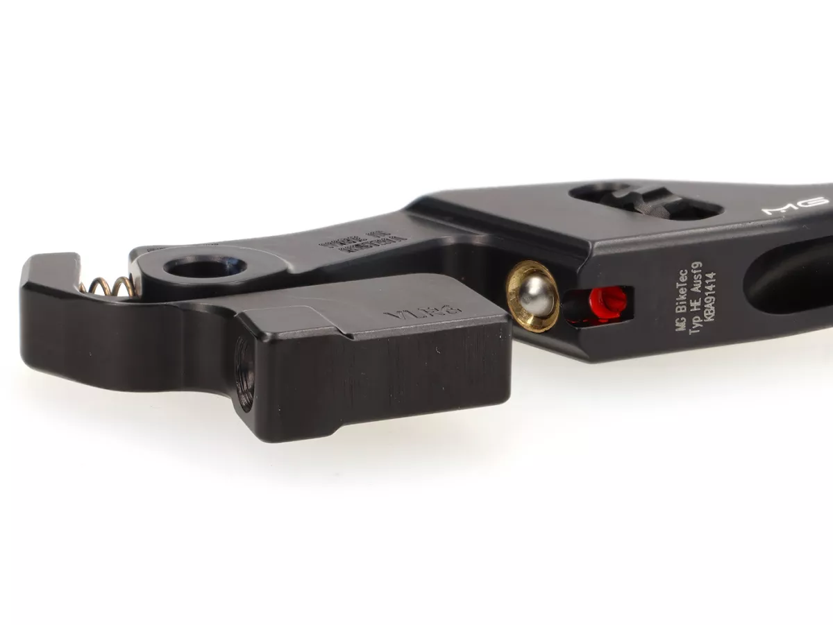 Bromshandtagssats -MG-BIKETEC- kort (137 mm), EG/ABE - Vespa GTS 125-300 Keyless - svart/svart