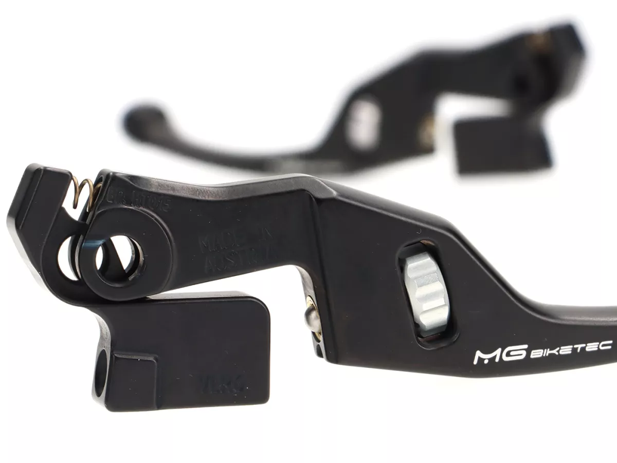 Remhendelset -MG-BIKETEC- kort (137mm), EG/ABE - Vespa GTS 125-310 Keyless - zwart/zilver