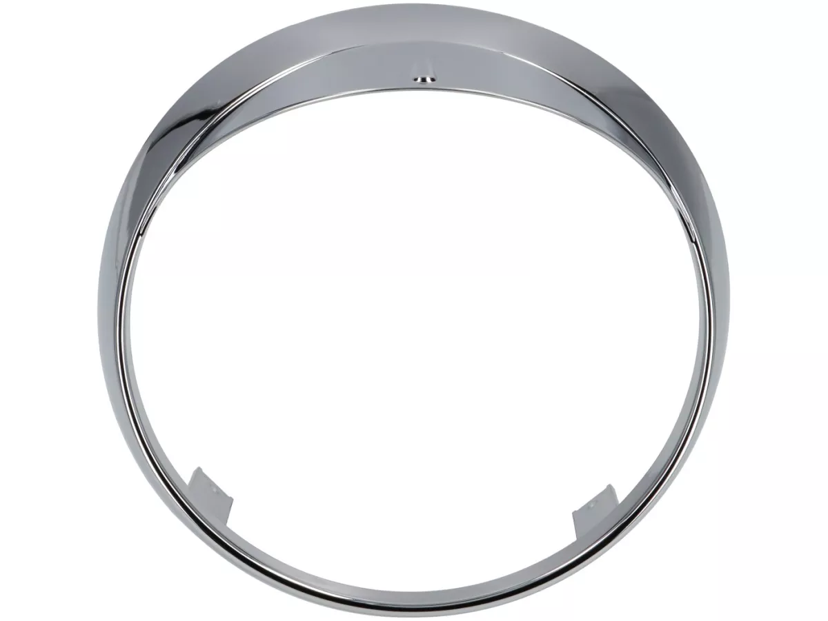 Headlight rim with visor -MOTO NOSTRA Vespa GTS Keyless, 125 (ZAPMD3202, ZAPMD3203), Vespa GTS 300 HPE (ZAPMD3103, ZAPMD3104) - chrome