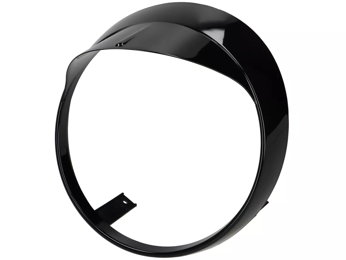 Sierring koplamp met kap -MOTO NOSTRA- Vespa GTS 125-310 Keyless Basic, Super, Super Sport, Super Tech - glanzend zwart