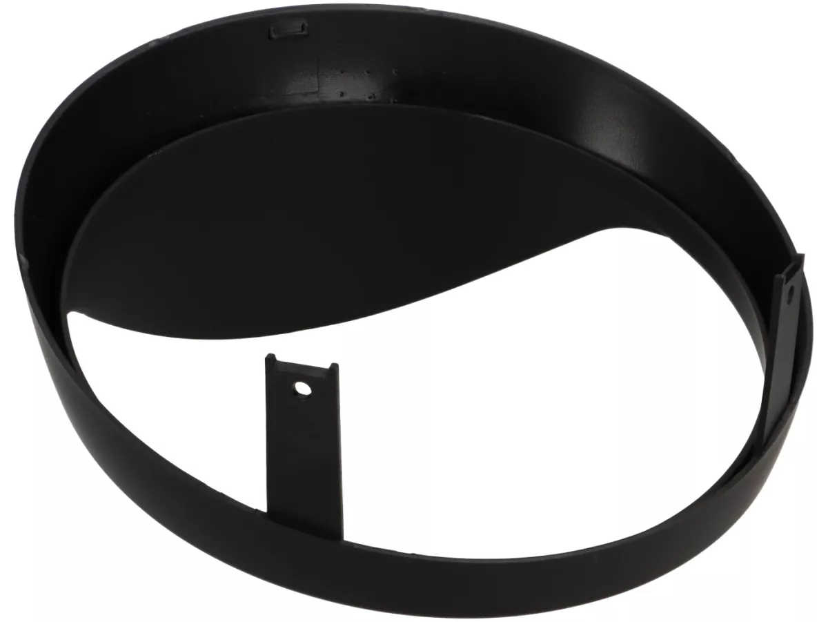 Koplamp sierring met kap -MOTO NOSTRA- Vespa GTS 125-310 Keyless Basic, Super, Super Sport, Super Tech - zwart mat