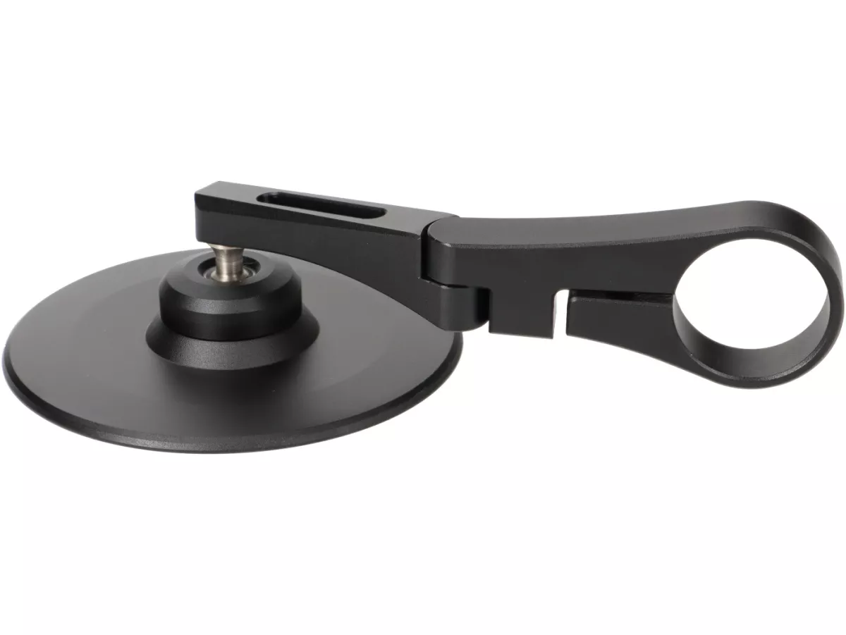 Spiegelset -MOTO NOSTRA 1409, aluminium CNC, Ø=95mm rond, stuuruiteinden- zwart mat