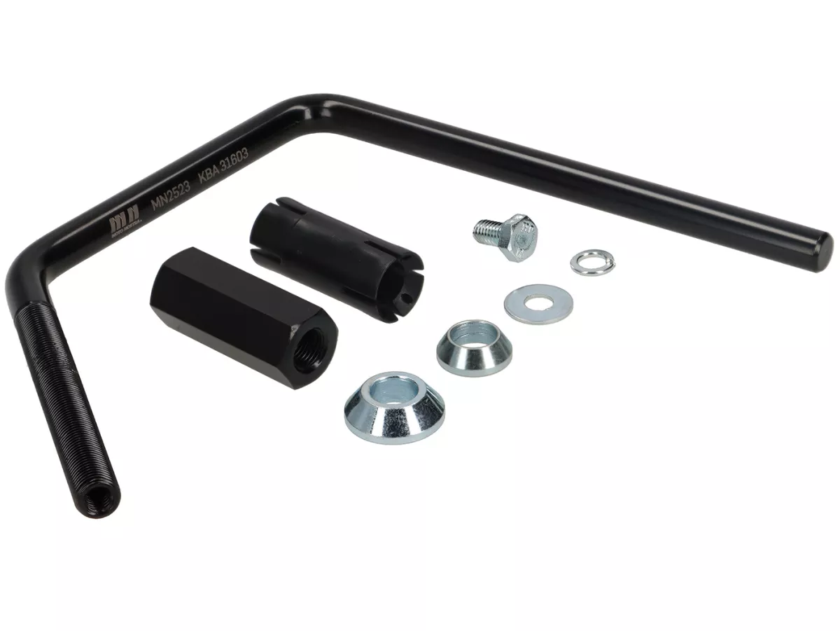 Staffa per parabrezza -MOTO NOSTRA, l=293mm, h=101mm- Vespa GTS, GTS Super, GTS 125-300cc HPE Keyless (2023-) - nero