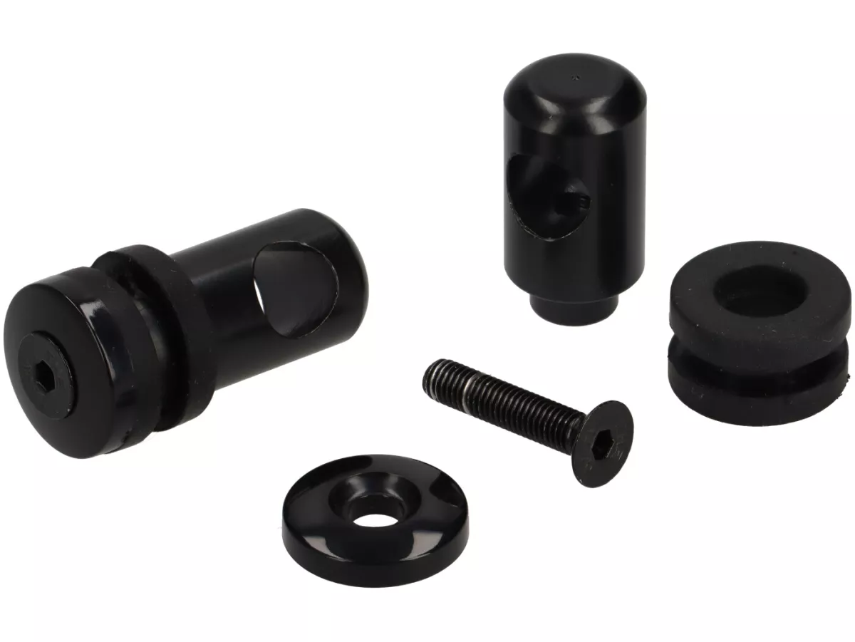 Staffa per parabrezza -MOTO NOSTRA, l=293mm, h=101mm- Vespa GTS, GTS Super, GTS 125-300cc HPE Keyless (2023-) - nero