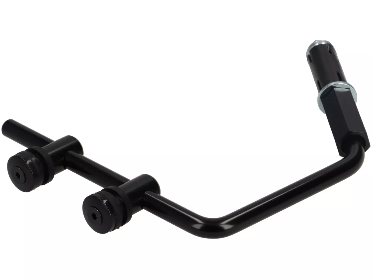 Staffa per parabrezza -MOTO NOSTRA, l=293mm, h=101mm- Vespa GTS, GTS Super, GTS 125-300cc HPE Keyless (2023-) - nero