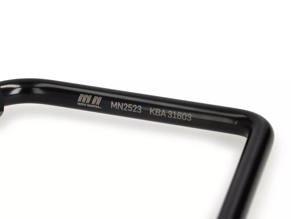 Staffa per parabrezza -MOTO NOSTRA, l=293mm, h=101mm- Vespa GTS, GTS Super, GTS 125-300cc HPE Keyless (2023-) - nero