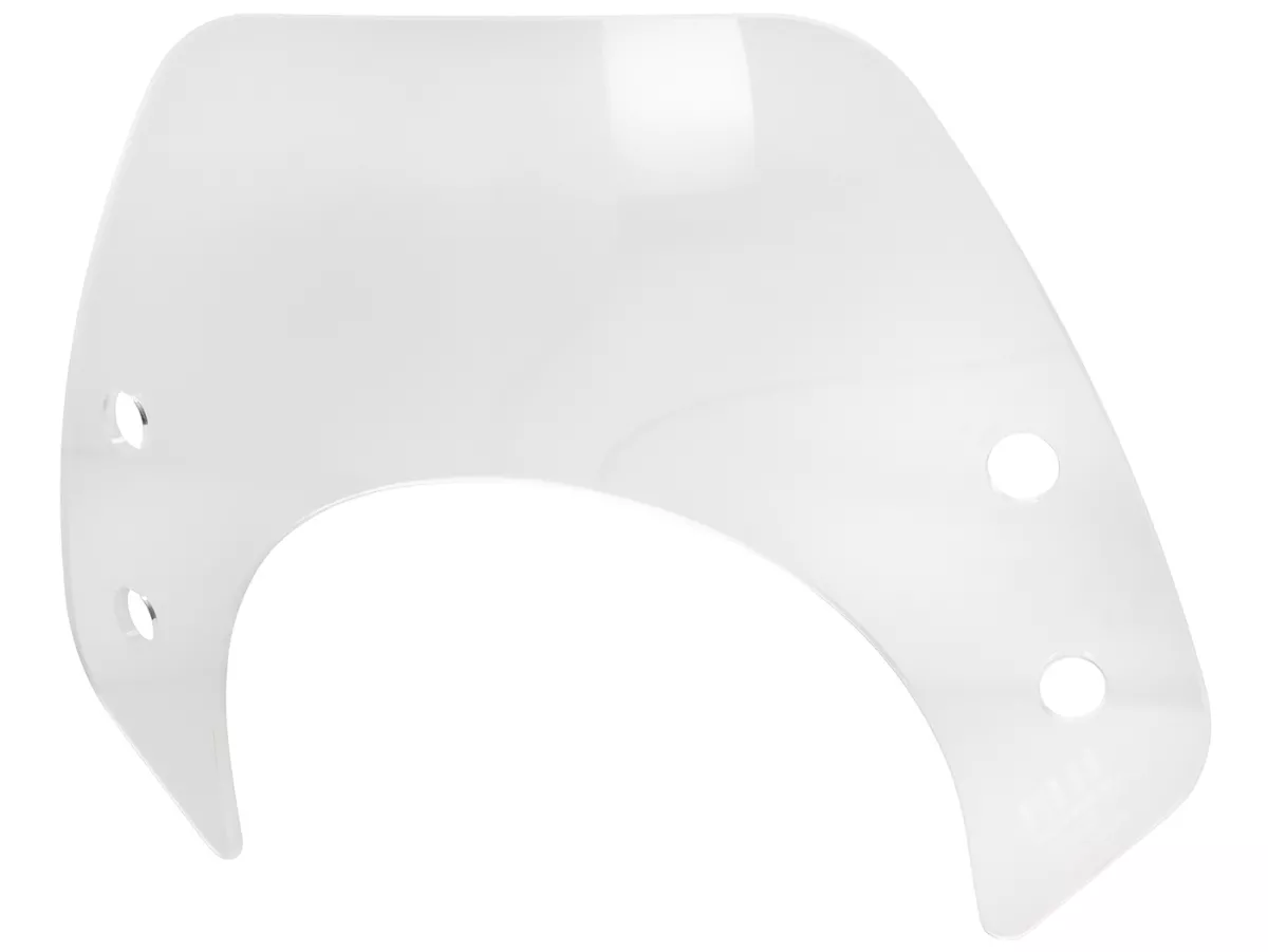 Flyscreen without  bracket -MOTO NOSTRA, w=293mm, h=101mm- Vespa GTS, GTS Super, GTS 125-300cc (2023-) - colourless