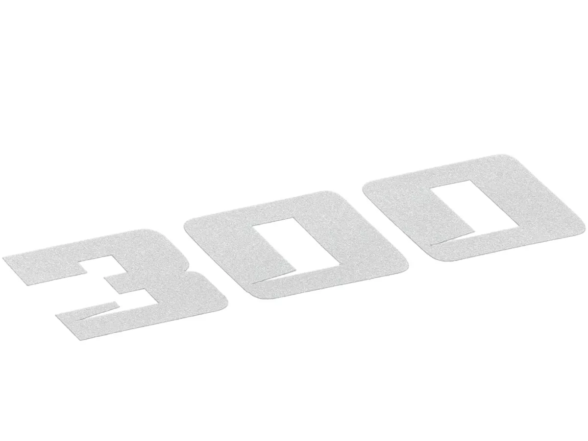 Stiker -MOTO NOSTRA- 300 - untuk MN3070 - perak