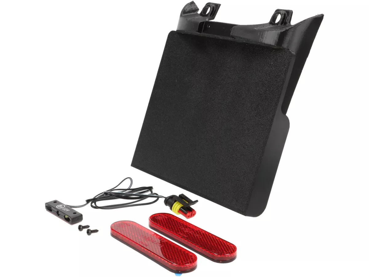 Support de plaque d'immatriculation et d'éclairage de plaque, pas peint  -Moto Nostra, Fully- Vespa GTS 125-310 Keyless, GTV 300 Keyless