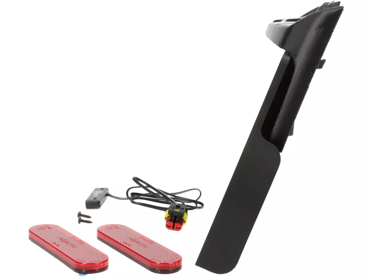 Support de plaque d'immatriculation et d'éclairage de plaque, pas peint  -Moto Nostra, Fully- Vespa GTS 125-310 Keyless, GTV 300 Keyless