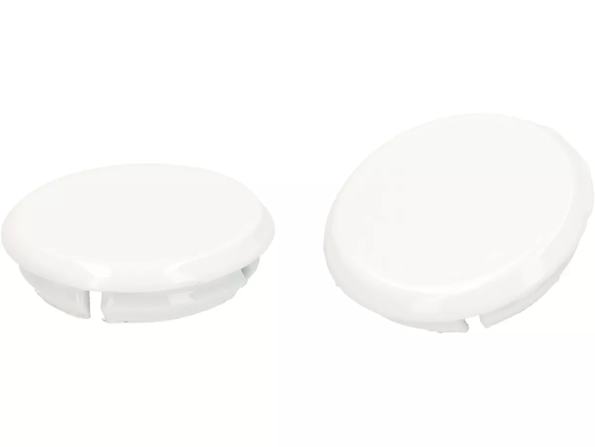 Set med täcklock för spegelhål -Moto Nostra, Bianco Innocente (544)- Vespa GTS 125-310 Keyless Basic, Super, Super Sport, Super Tech