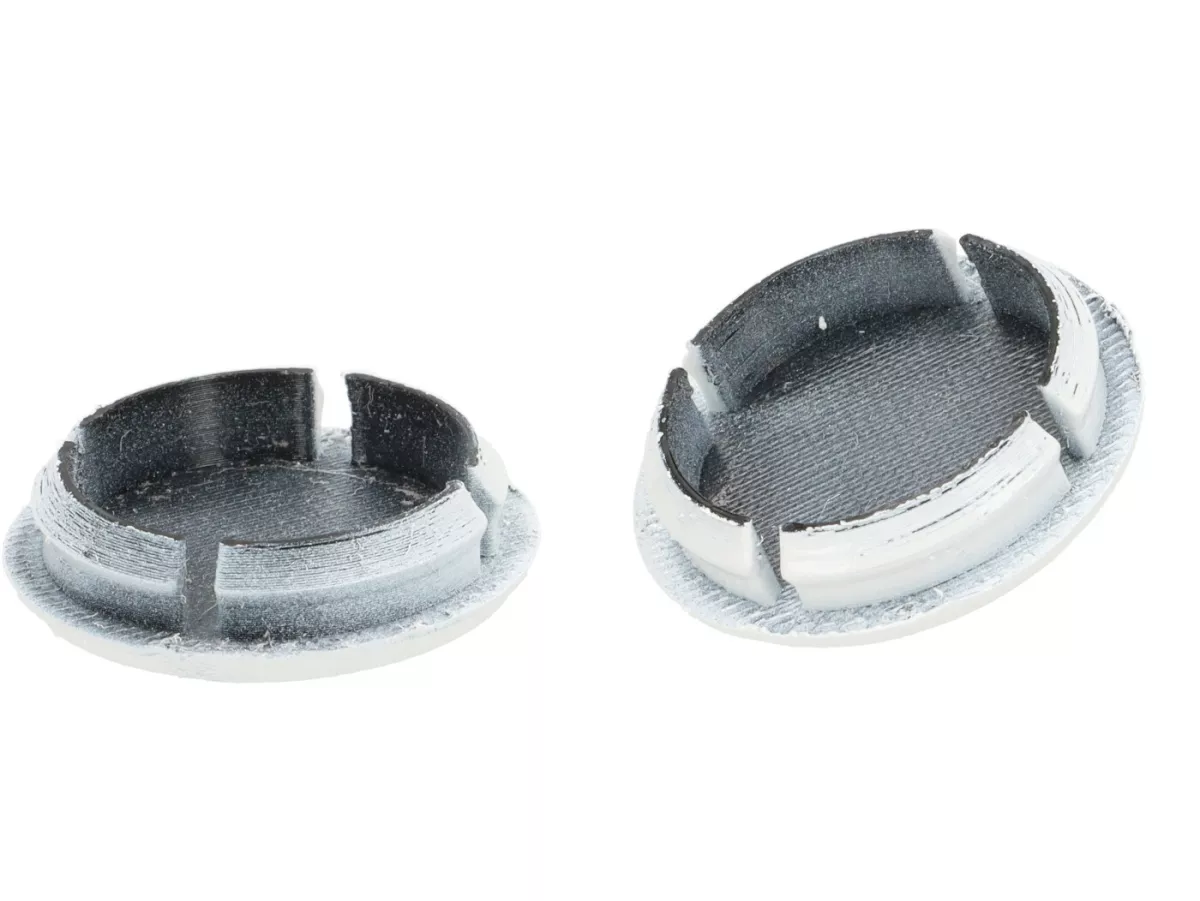 Set med täcklock för spegelhål -Moto Nostra, Bianco Innocente (544)- Vespa GTS 125-310 Keyless Basic, Super, Super Sport, Super Tech