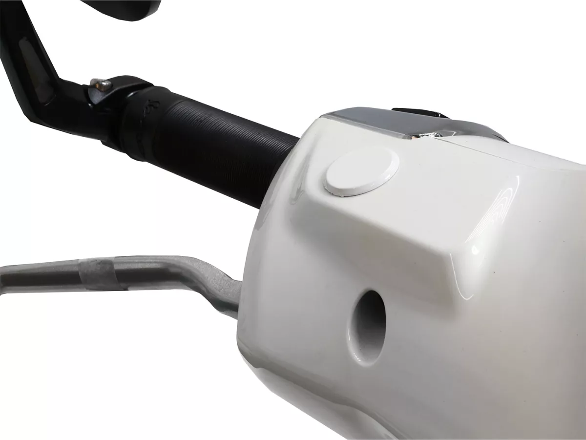 Set med täcklock för spegelhål -Moto Nostra, Bianco Innocente (544)- Vespa GTS 125-310 Keyless Basic, Super, Super Sport, Super Tech