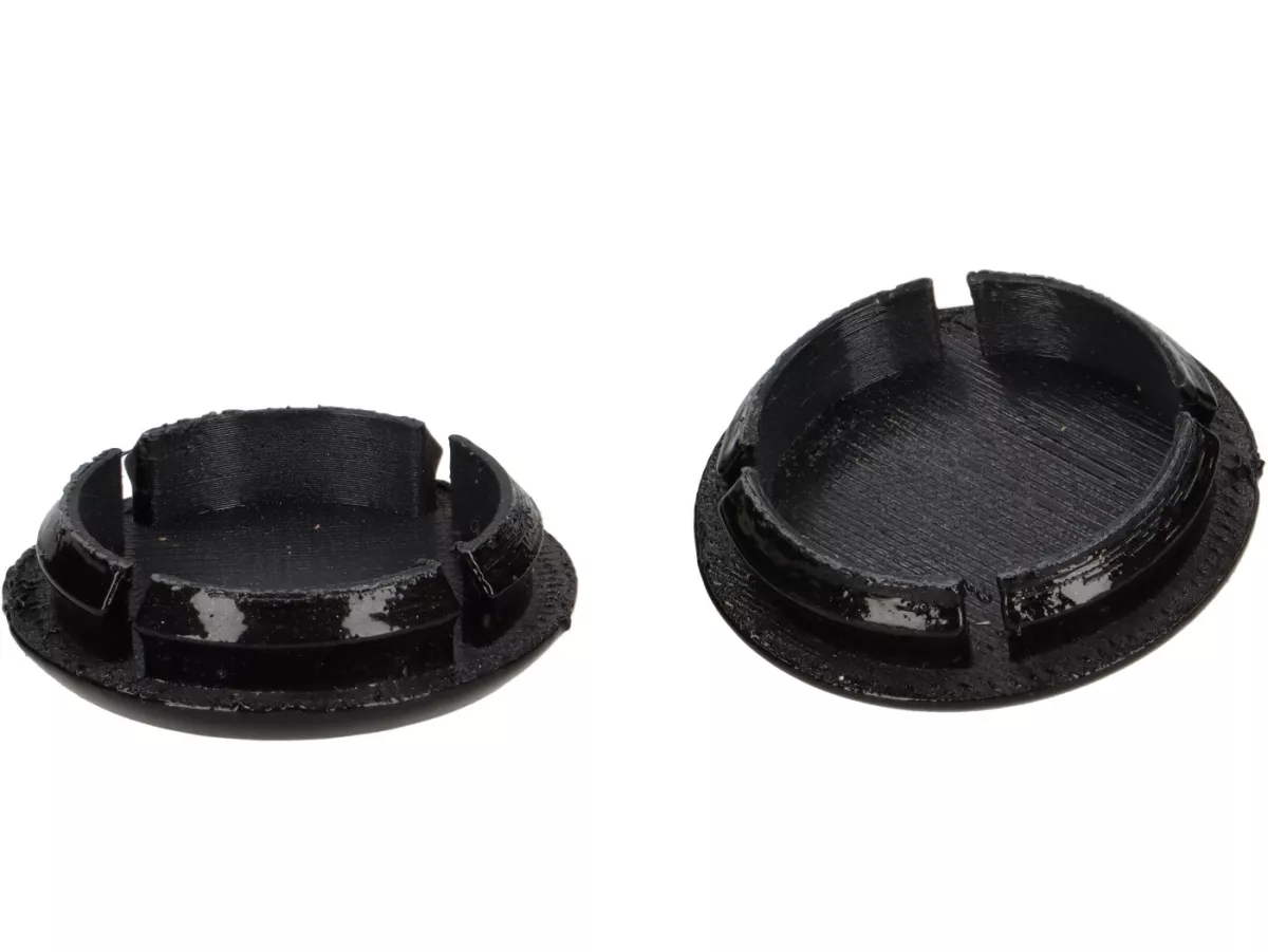 Pair of covers for mirror hole -Moto Nostra,  Nero Convinto (98/A)- Vespa GTS 125-310 Keyless Basic, Super, Super Sport, Super Tech
