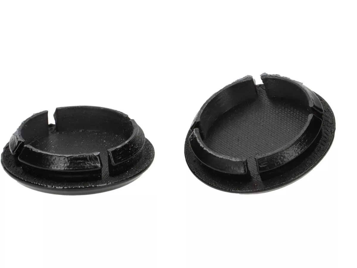 Abdeckkappen-Set Spiegellöcher -Moto Nostra, Nero Convinto (99/C)- Vespa GTS 125-310 Keyless Basic, Super, Super Sport, Super Tech