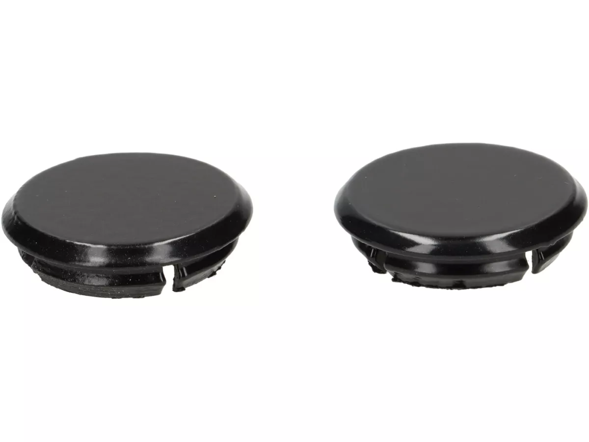 Abdeckkappen-Set Spiegellöcher -Moto Nostra, Nero Convinto (99/C)- Vespa GTS 125-310 Keyless Basic, Super, Super Sport, Super Tech