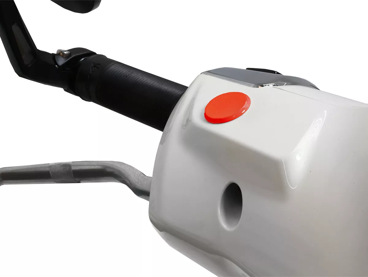 Juego de tapas de los orificios de los espejos -Moto Nostra, Orange Impulsivo (A11)- Vespa GTS 125-310 Keyless Basic, Super, Super Sport, Super Tech