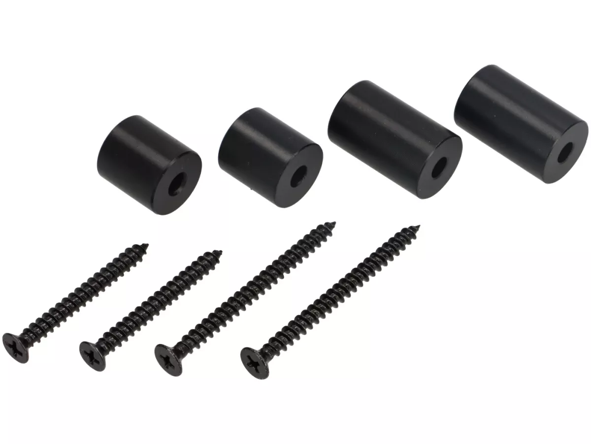 Floor board rack CNC -MOTO NOSTRA- Vespa Primavera 50-150cc, Sprint 50-150cc - shiny black anodised