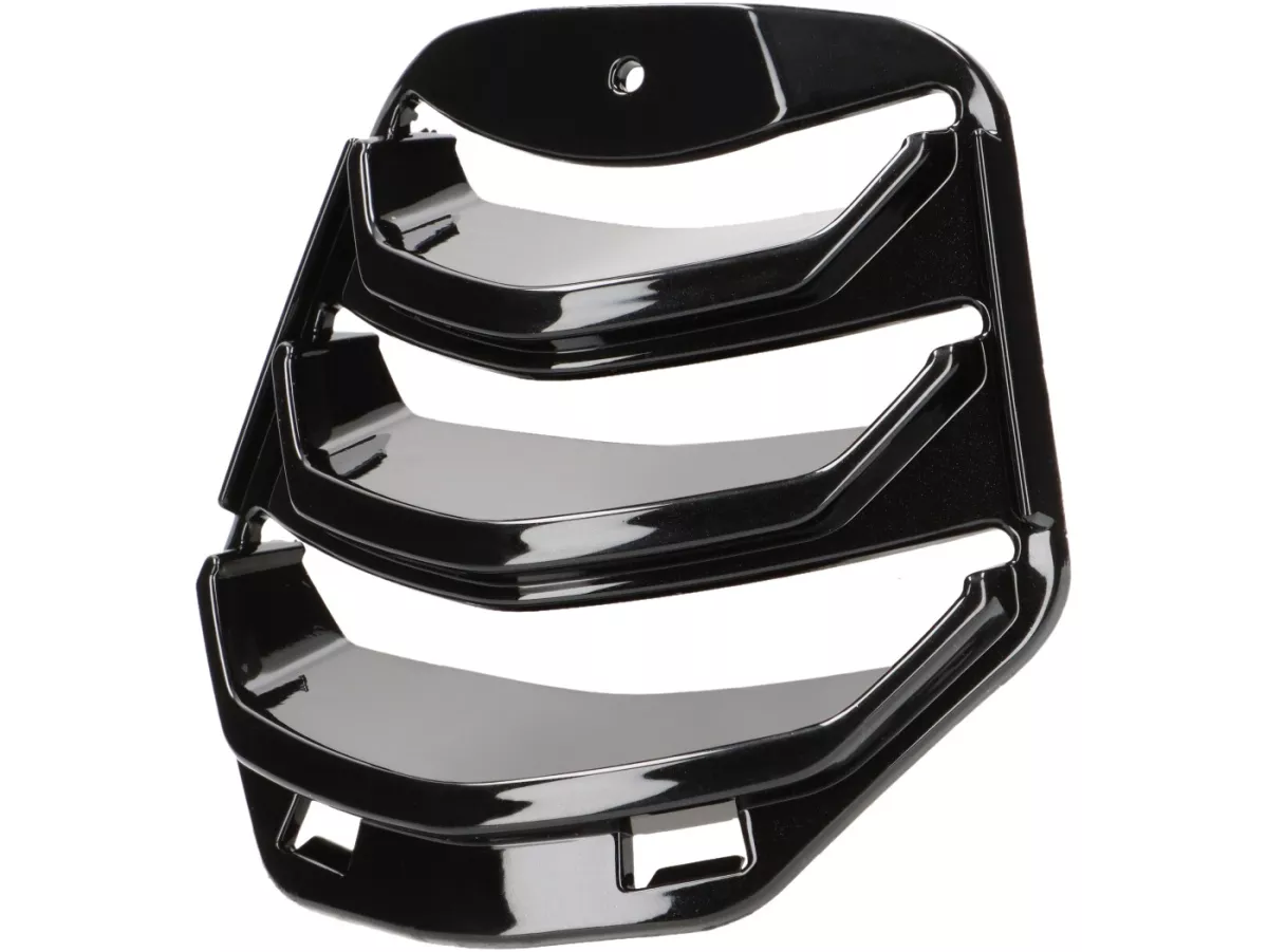 Horn grill, black, complete -MOTO NOSTRA- Vespa GTS 125-310 Keyless