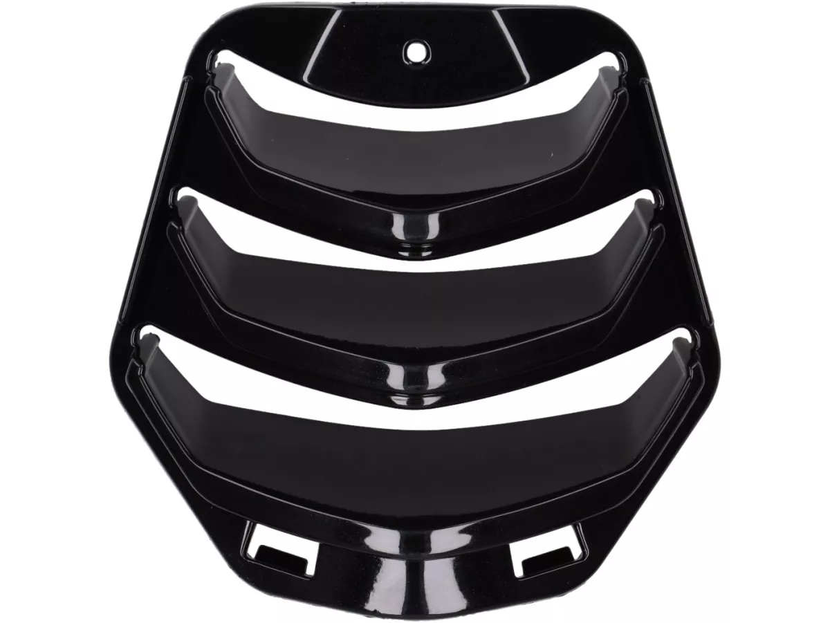 Horn grill, black, complete -MOTO NOSTRA- Vespa GTS 125-310 Keyless