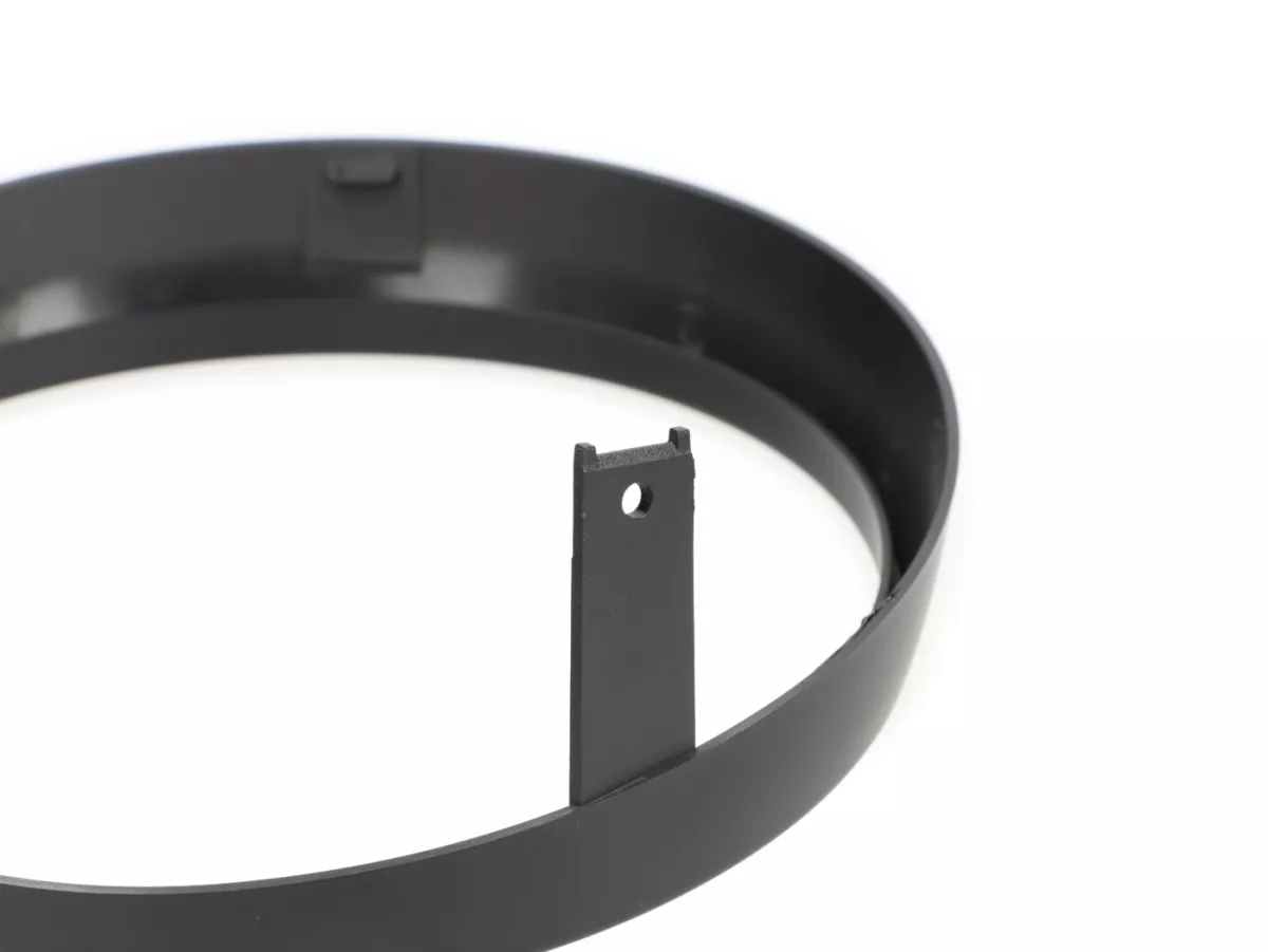 Headlight rim, mat black -MOTO NOSTRA- Vespa GTS 125-310 Keyless Basic, Super, Super Sport, Super Tech