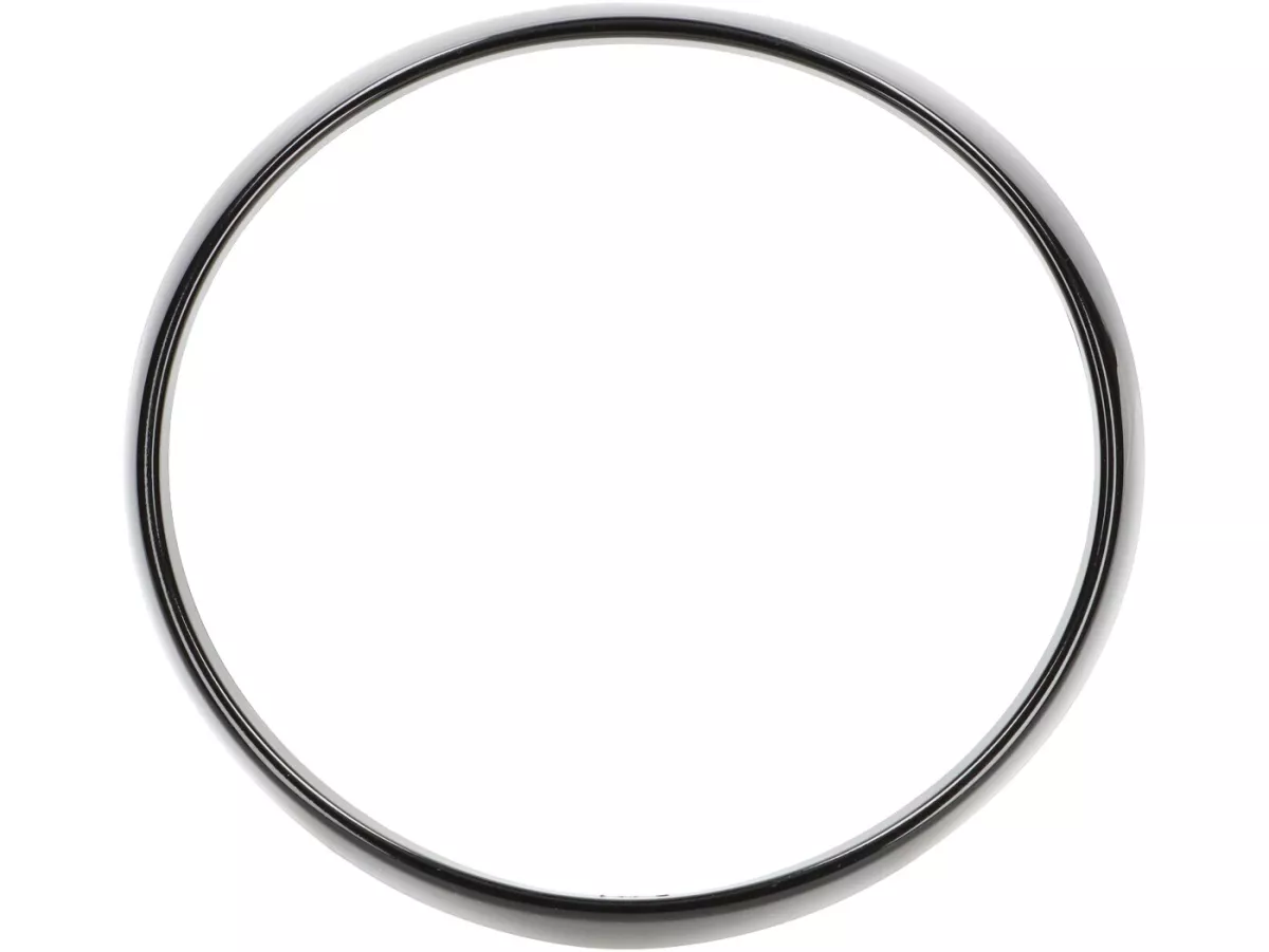 Headlight rim, shiny black -MOTO NOSTRA- Vespa GTS 125-310 Keyless Basic, Super, Super Sport, Super Tech