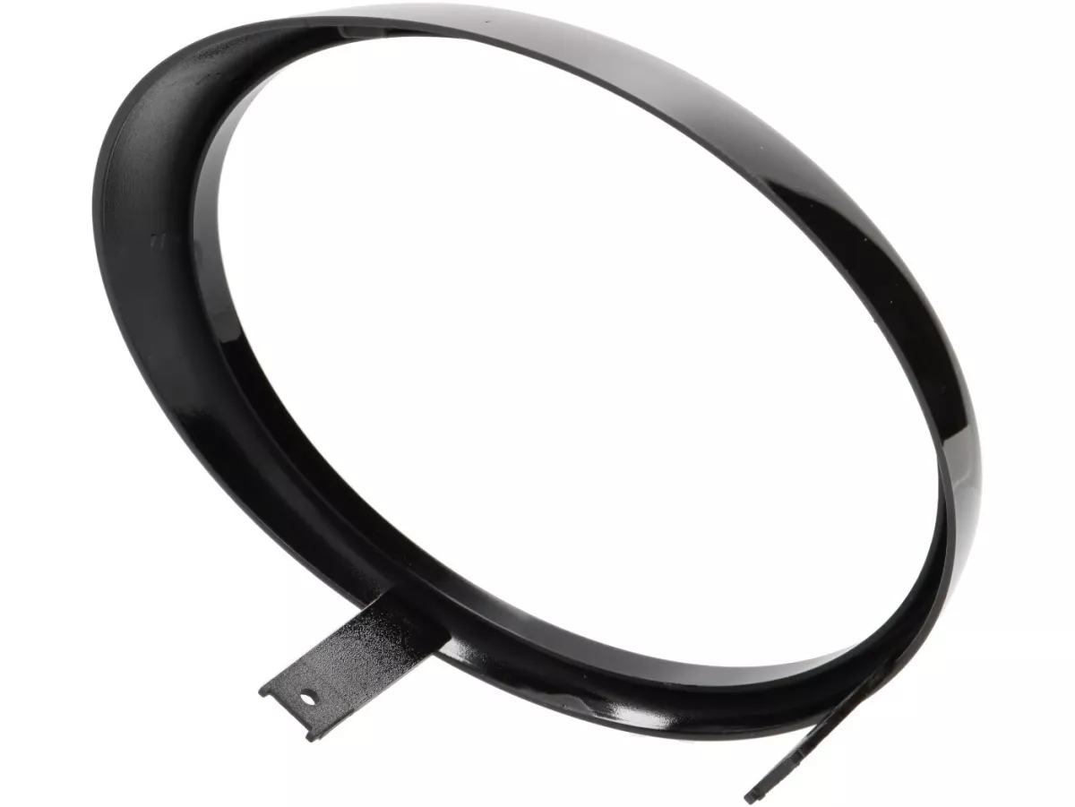 Headlight rim, shiny black -MOTO NOSTRA- Vespa GTS 125-310 Keyless Basic, Super, Super Sport, Super Tech