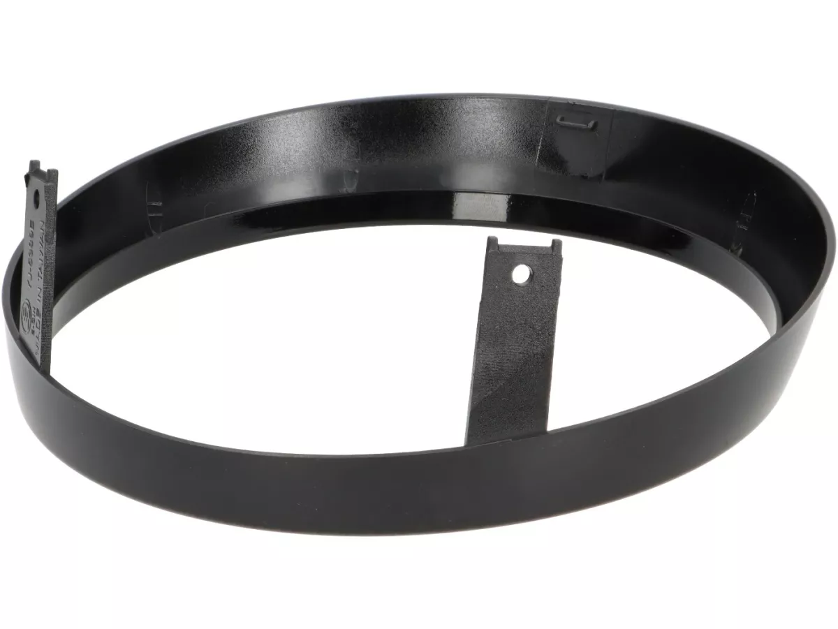 Headlight rim, shiny black -MOTO NOSTRA- Vespa GTS 125-310 Keyless Basic, Super, Super Sport, Super Tech