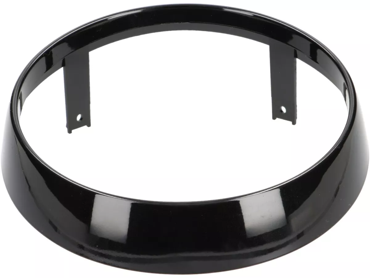 Headlight rim, shiny black -MOTO NOSTRA- Vespa GTS 125-310 Keyless Basic, Super, Super Sport, Super Tech