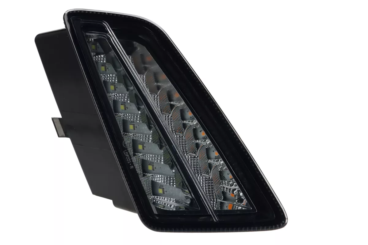 Par de intermitentes delanteros -MOTO NOSTRA- intermitente LED secuencial con luz de marcha diurna (homologación de marca E)- Vespa GTV, GTS 125-310 Keyless - ahumado