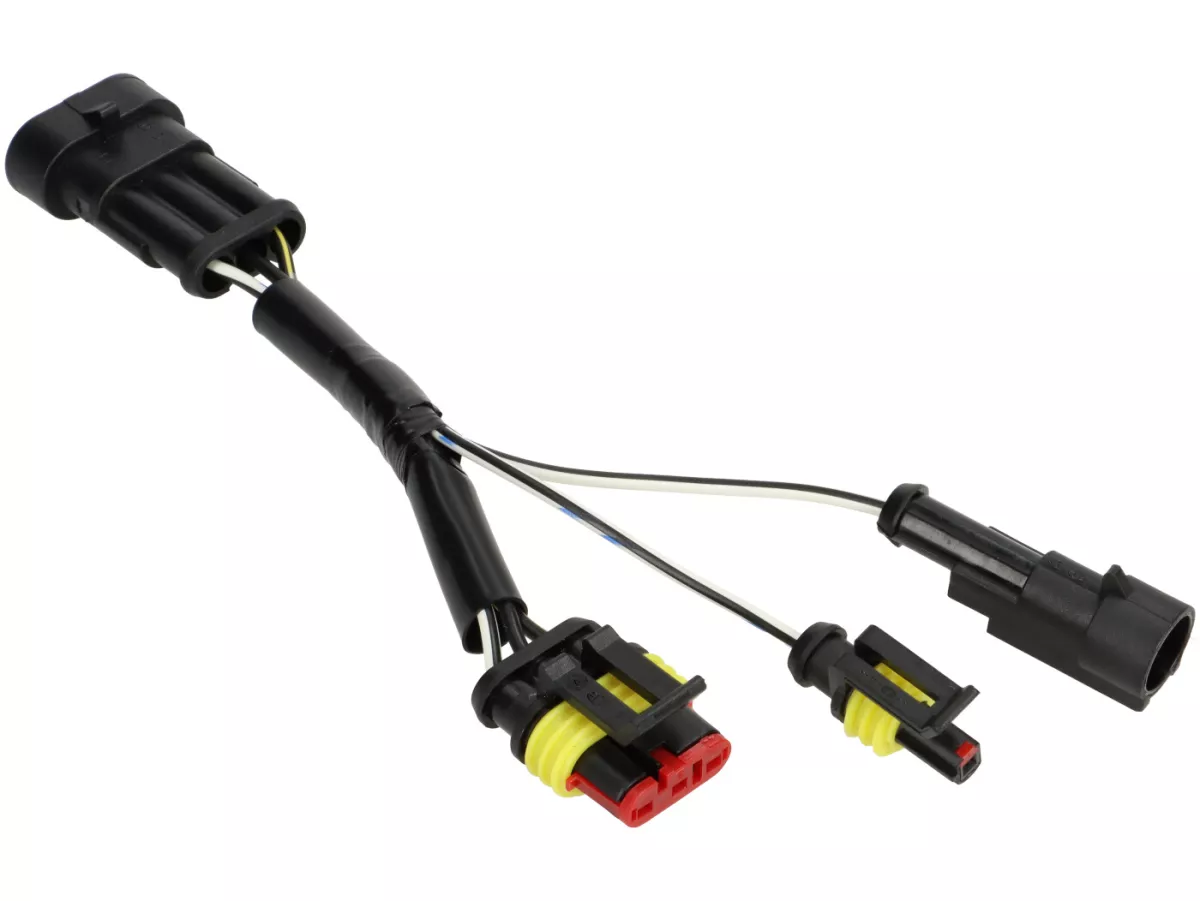 Juego de intermitentes delantero+trasero -MOTO NOSTRA- luz de marcha LED dinámica, luz de marcha diurna delantera + luz de posición trasera (E-mark)- Vespa GTV, GTS 125-310 Keyless - ahumado