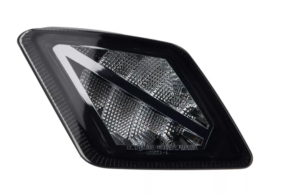 Pair of rear indicators -MOTO NOSTRA- dynamic LED sequential light, with position light (E-mark)- Vespa GTV, GTS 125-310 Keyless - smoked