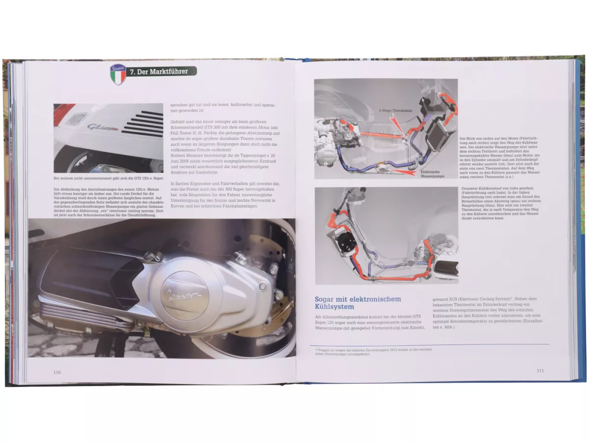 Book -VESPA Granturismo, GT, GTS, GTV- by Günther Uhlig - 208 pages - 200 illustrations - 230x265mm - hardcover - German language