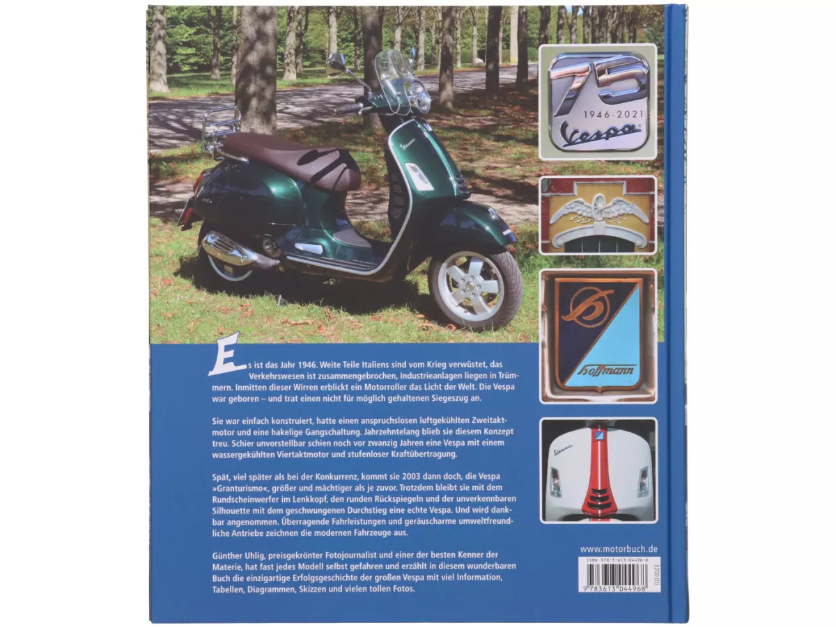 Book -VESPA Granturismo, GT, GTS, GTV- by Günther Uhlig - 208 pages - 200 illustrations - 230x265mm - hardcover - German language