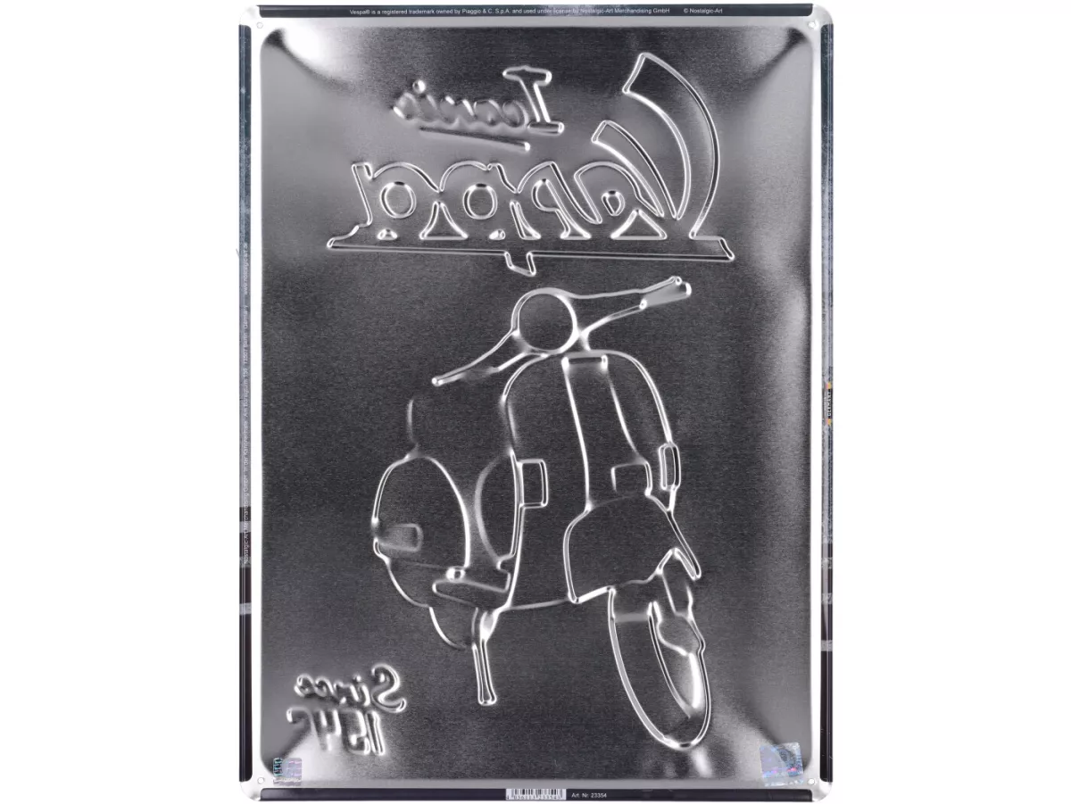 Advertising sign -Nostalgic Art- Vespa, Vespa Iconic Since 1946, 30x40cm