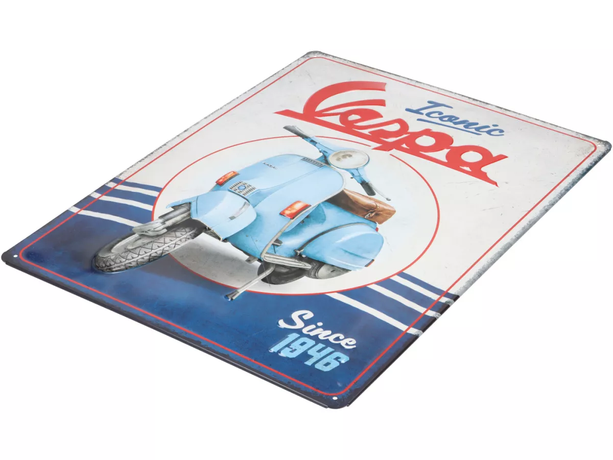 Advertising sign -Nostalgic Art- Vespa, Vespa Iconic Since 1946, 30x40cm