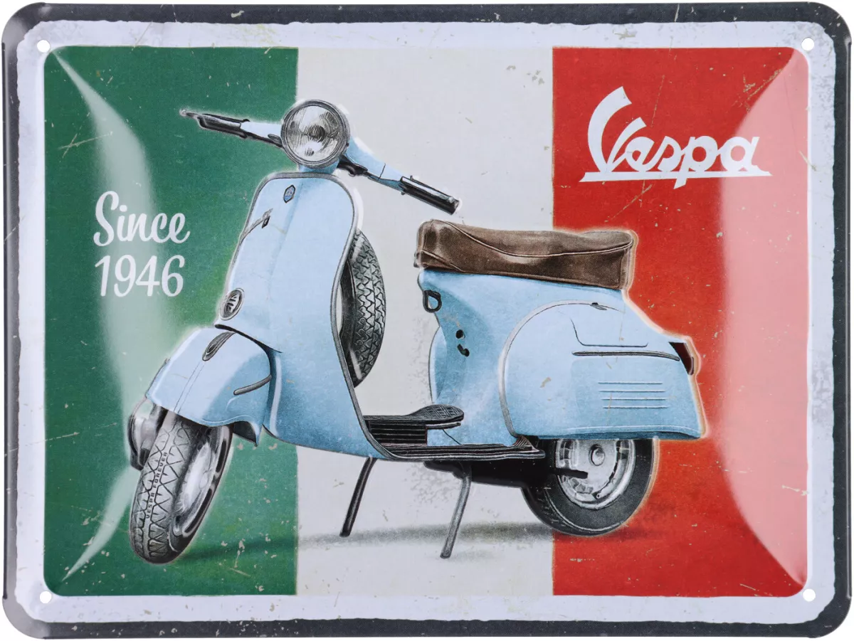 Tanda iklan -Seni Nostalgia- Vespa, Vespa Sejak 1946, 15x20cm