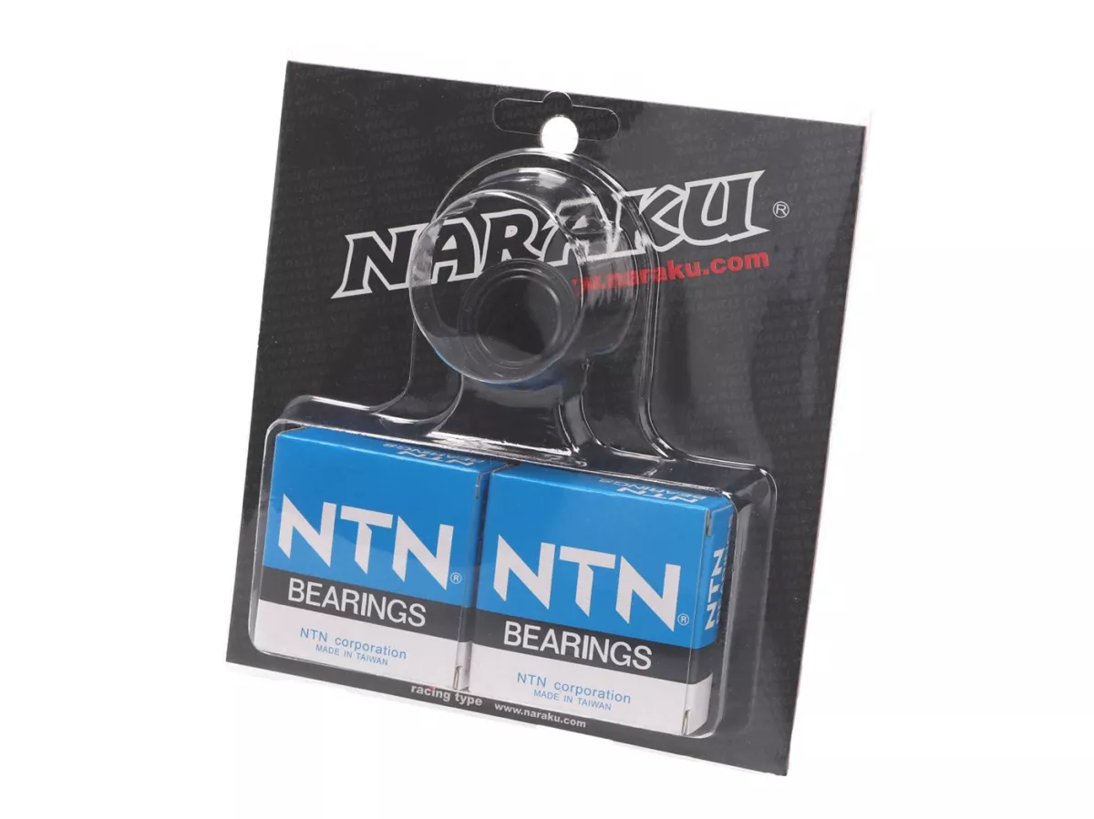 crankshaft bearings -NARAKU- heavy duty left and right incl. oil seals for Peugeot horiz.