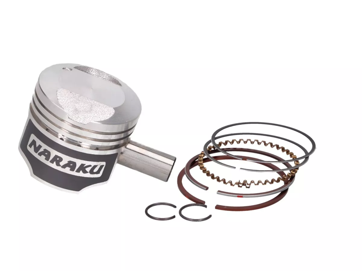 Set piston -NARAKU- 50cc 39mm untuk Peugeot Django, Kisbee, Streetzone 50cc 4T