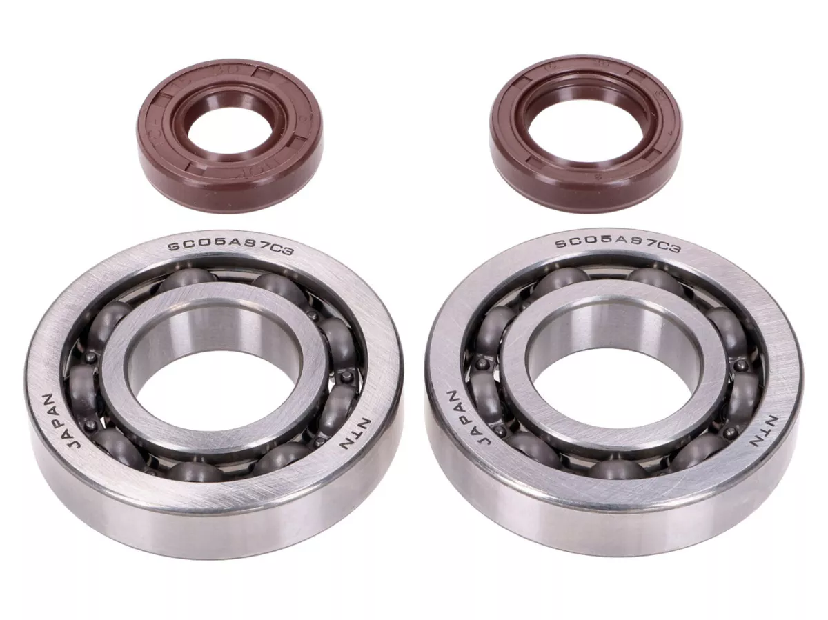 crankshaft bearing set -NARAKU- FKM Heavy Duty for Honda X8R