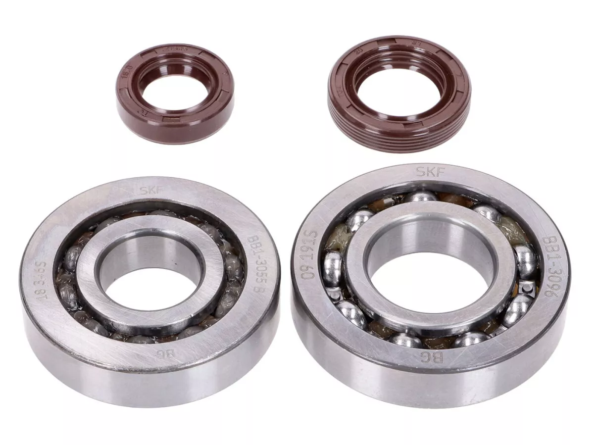 Juego de cojinetes del cigüeñal -NARAKU- SKF, FKM Premium C3 para Kymco, SYM horizontal