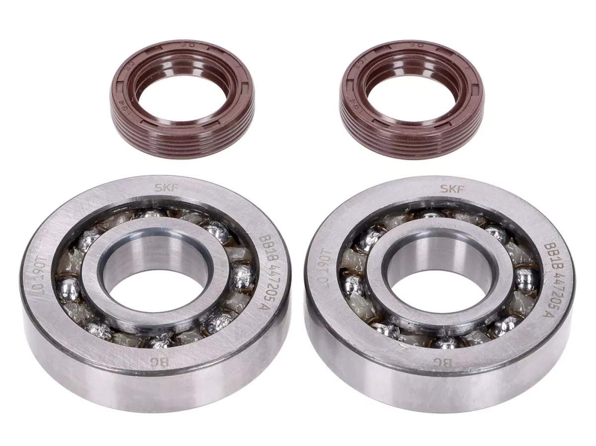 Set di cuscinetti per albero motore -NARAKU- SKF, FKM Premium C4 Poliammide per Peugeot orizzontale