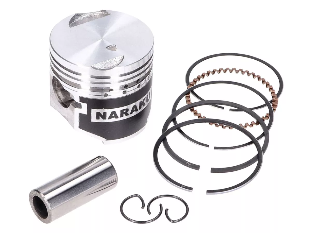 piston set -NARAKU- V.2 50cc 39.00mm for Piaggio 4-stroke 2-valve