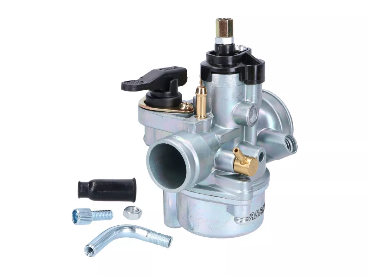 Carburatore -NARAKU- 17,5 mm con strozzatura a leva per ciclomotore a ingranaggi