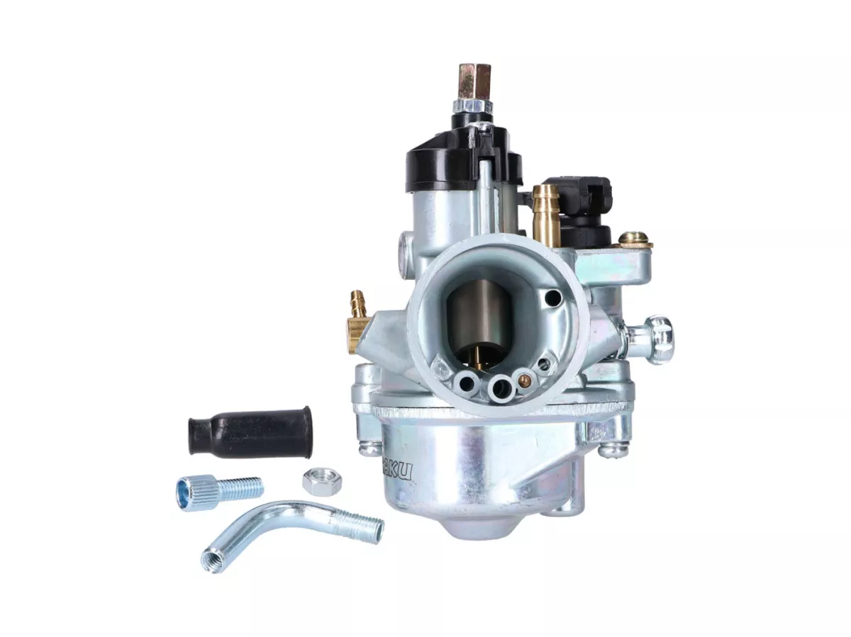 Carburatore -NARAKU- 17,5 mm con strozzatura a leva per ciclomotore a ingranaggi